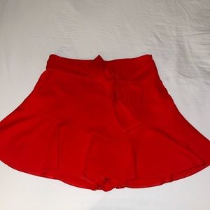 ZARA Red Skort